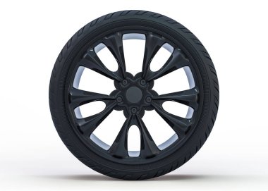 Kış sert koruyucu ile lastikler ayarlayın. 3d