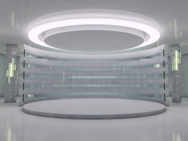 Modern mimari arka plan. 3D