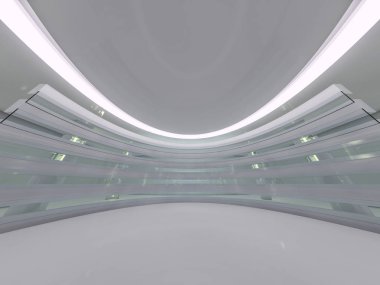 Modern mimari arka plan. 3D