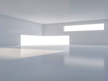 Modern mimari arka plan. 3D