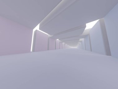 Modern mimari arka plan. 3D