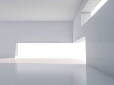 Modern mimari arka plan. 3D