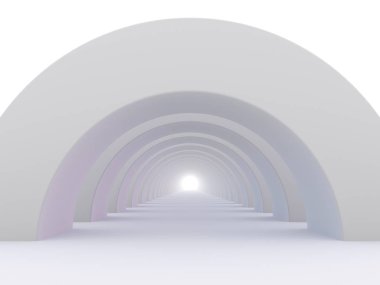 Modern mimari arka plan. 3D