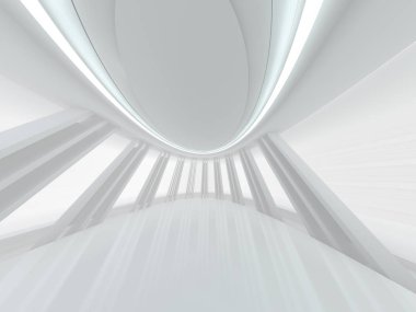 Modern mimari arka plan. 3D