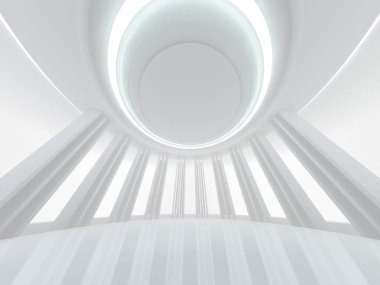 Modern mimari arka plan. 3D