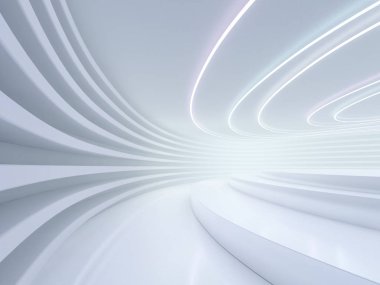 Modern mimari arka plan. 3D