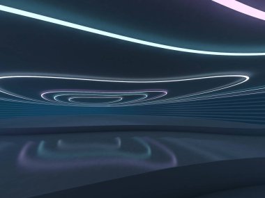 Modern mimari arka plan. 3D