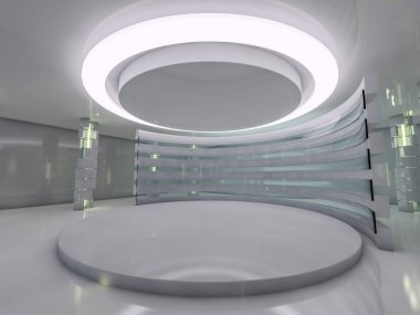 Modern mimari arka plan. 3D