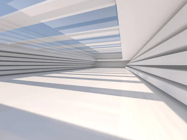 Abstraktní moderní architektura na pozadí. 3D — Stock fotografie