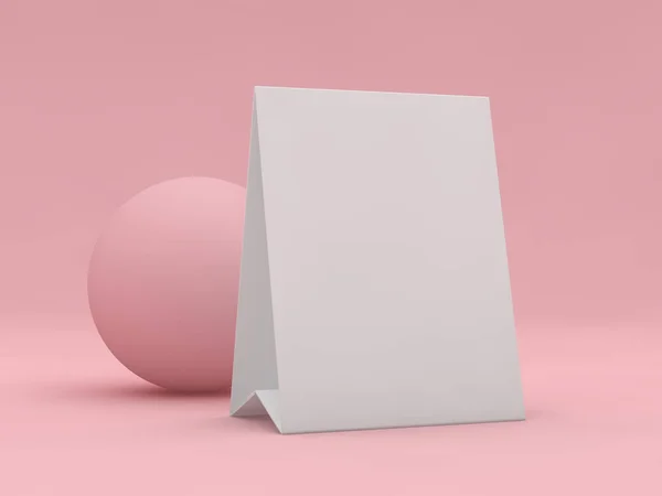 Згорнути рамку меню на столі. тривимірний — стокове фото