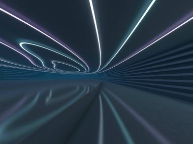 Modern mimari arka plan. 3D