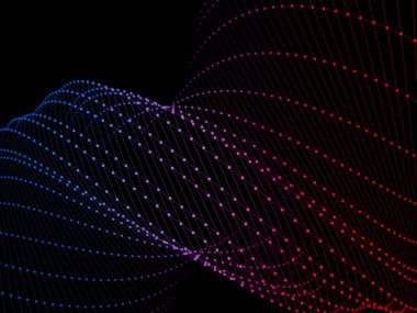 Geometrik soyut teknoloji ve bilim geçmişi. 3d