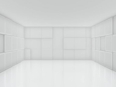 Modern mimari arka plan. 3D