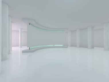 Modern mimari arka plan. 3D