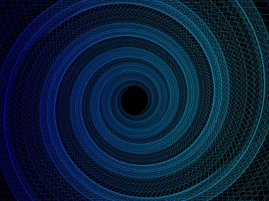 Geometrik soyut teknoloji ve bilim geçmişi. 3d