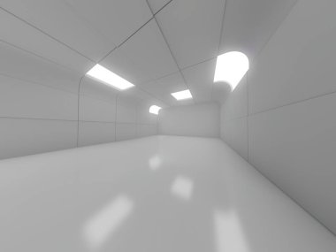 Modern mimari arka plan. 3D