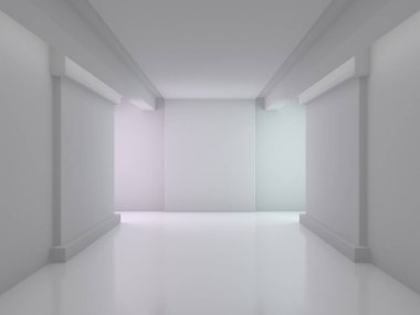 Modern mimari arka plan. 3D