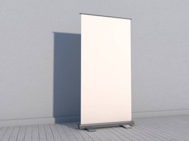 Afiş ekran boş topla. Şablon mockup. 3D