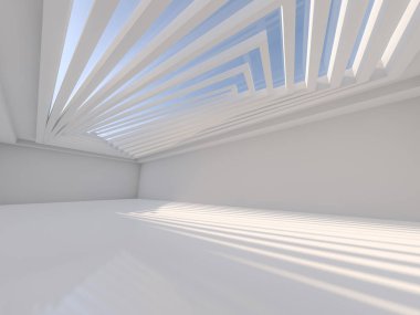 Modern mimari arka plan. 3D