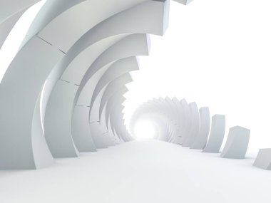 Modern mimari arka plan. 3D