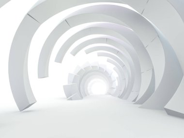 Modern mimari arka plan. 3D