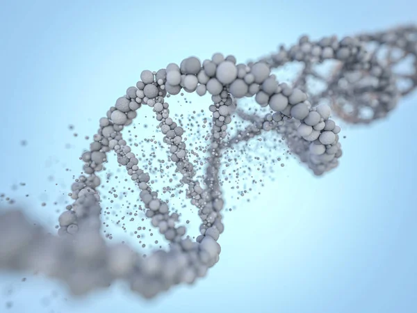 Dna Kette Abstrakter Wissenschaftlicher Hintergrund Schöne Illusion Biotechnologie Biochemie Genetik — Stockfoto