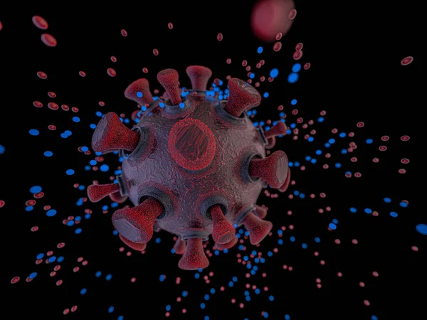 Covid Pathogen Respiratory Coronavirus 2019 Ncov Flu Pandemic Risk Concept — Stock Photo, Image