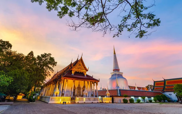 Wat Phra Mahathat Woramahawihan Nakhon Sri Thammarat Thailandia — Foto Stock