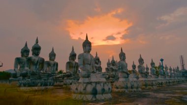 Nakhon Si Thammarat Buddha heykeli Tayland video zaman atlamalı 4k