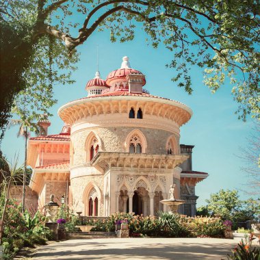 Sintra'daki Monserrate Sarayı, Lizbon, Portekiz, Avrupa