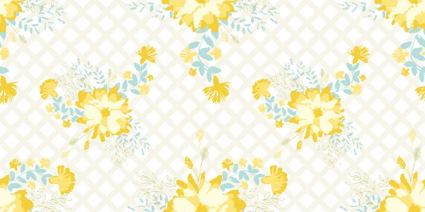 Vektor Bunte Malerische Florale Nahtlose Muster Hintergrund Perfekt Für Textildesign — Stockvektor