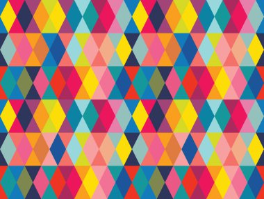 Vektör renkli geometrik şekiller Dikişsiz desen arka plan.