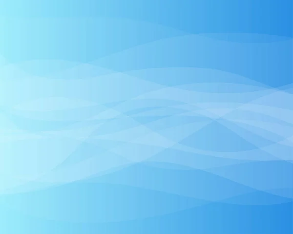 Blaue Welle Abstrakt Hintergrund Licht Weiß Kurve Vektor Design Stil — Stockfoto