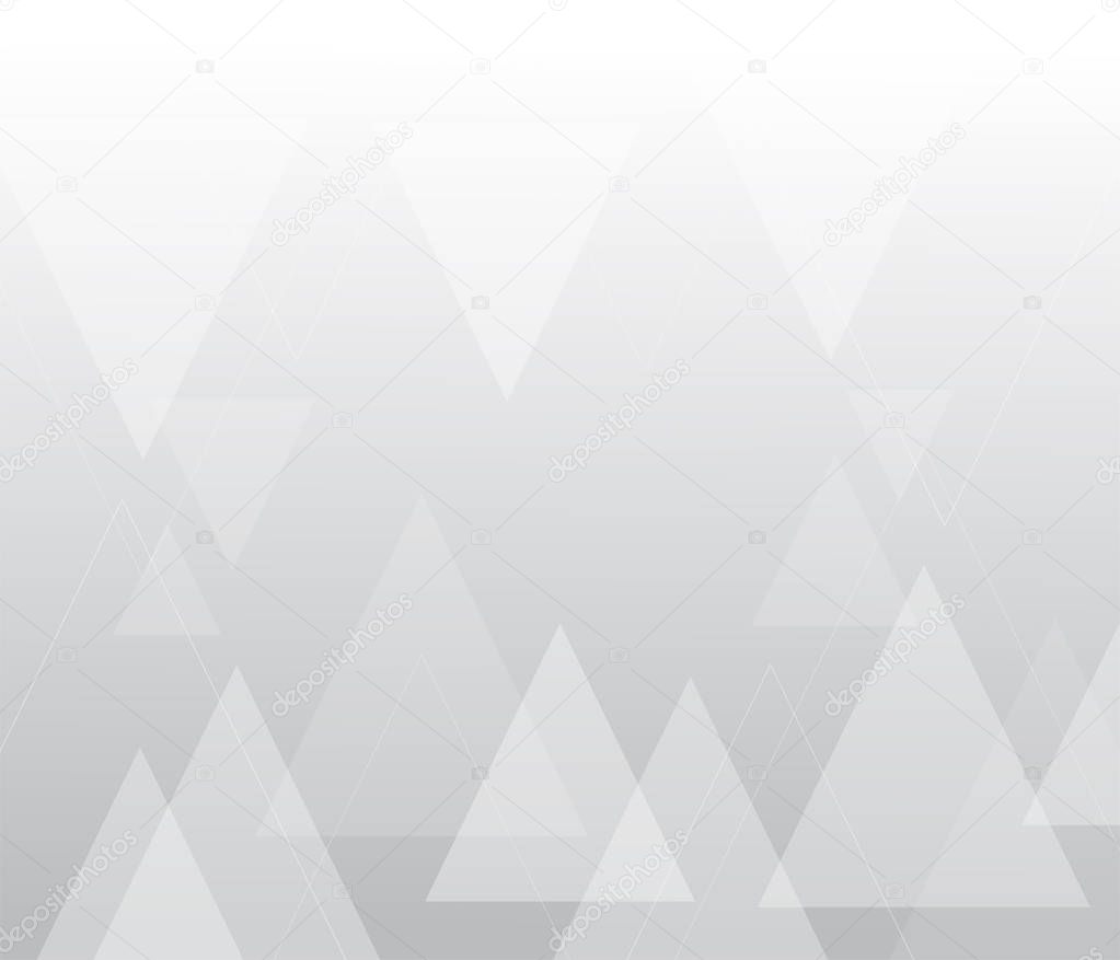 Triangles zigzag abstract gray background.