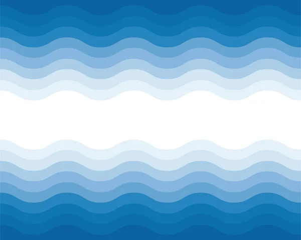 Blue Wave Vektor Abstrakt Bakgrund Platt Design — Stock vektor