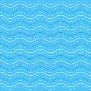 Mavi çizgili dalga arka plan düz vektör tasarım tarzında