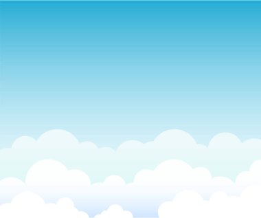 Gökyüzü mavi degrade soyut background.landscape tasarımı ile bulut