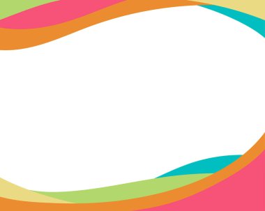 Dalga renkli şekil arka plan düz vektör tasarımı 