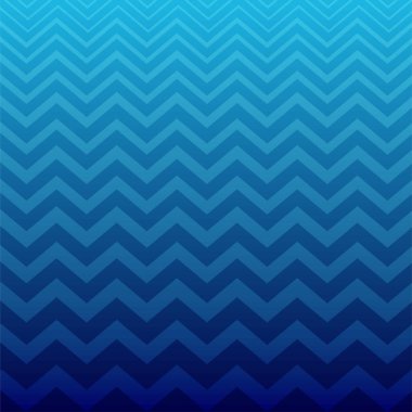 Zikzak mavi dalga vektör arka plan tasarımı. Düz stil