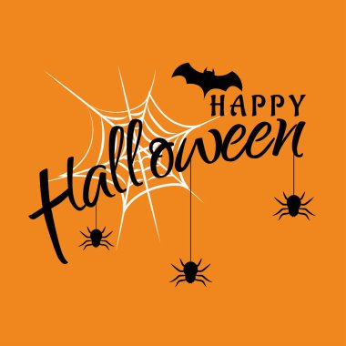 Mutlu Cadılar Bayramı vektör yazı metni vektör