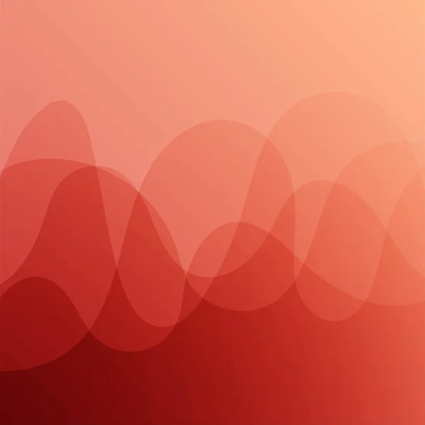 Paisaje abstracto con ilustración de fondo de vector de tono rojo — Vector de stock