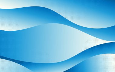 Mavi renk gradyanı dalgası derin deniz sıvısı katmanı konsepti vektör 3 boyutlu kağıt sanat soyut arkaplan