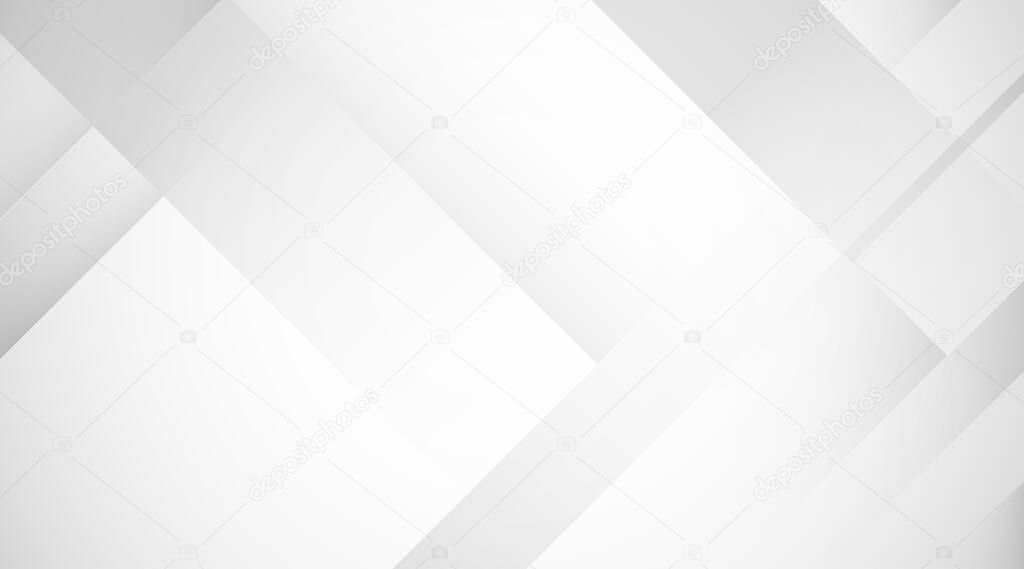 Abstract white and gray lines technology modern geometric shape subtle background vector design