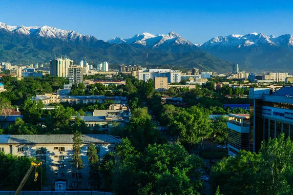 Almaty Vista Cidade Cazaquistão Ásia Central — Fotografia de Stock