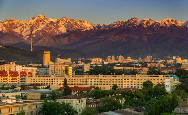 Almaty Vue Sur Ville Kazakhstan Asie Centrale — Photo