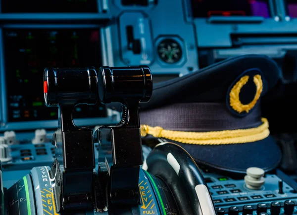 Repülőgép Pilótafülkéjének Közelsége — Stock Fotó