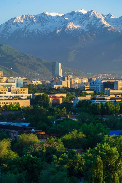 Almaty Vista Cidade Cazaquistão Ásia Central — Fotografia de Stock