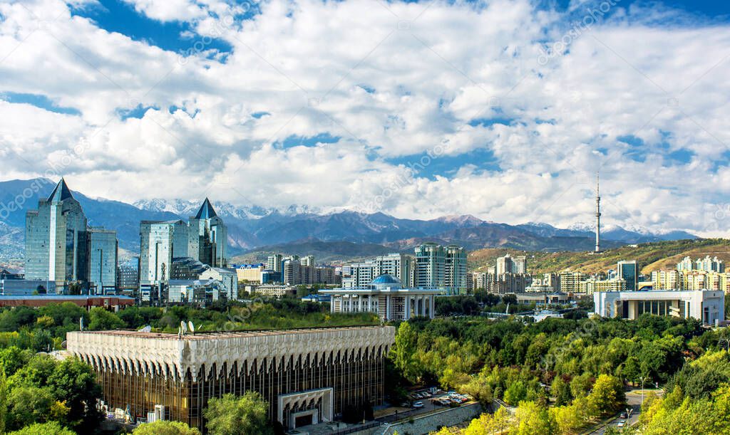 Almaty city view, Kazakhstan.