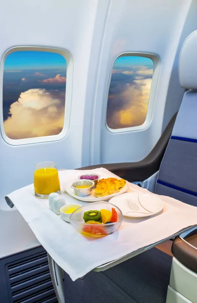 Lunch Plane Transportation Catering Service — Stock Photo, Image