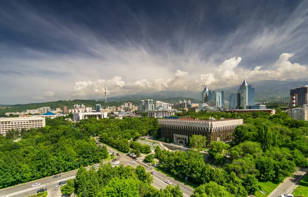 Almaty Vista Cidade Cazaquistão Ásia Central — Fotografia de Stock